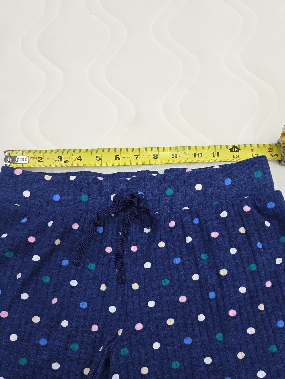 NWOT Croft & Barrow Women's Navy Polka Dot Lounge Shorts - Picture 4 of 5